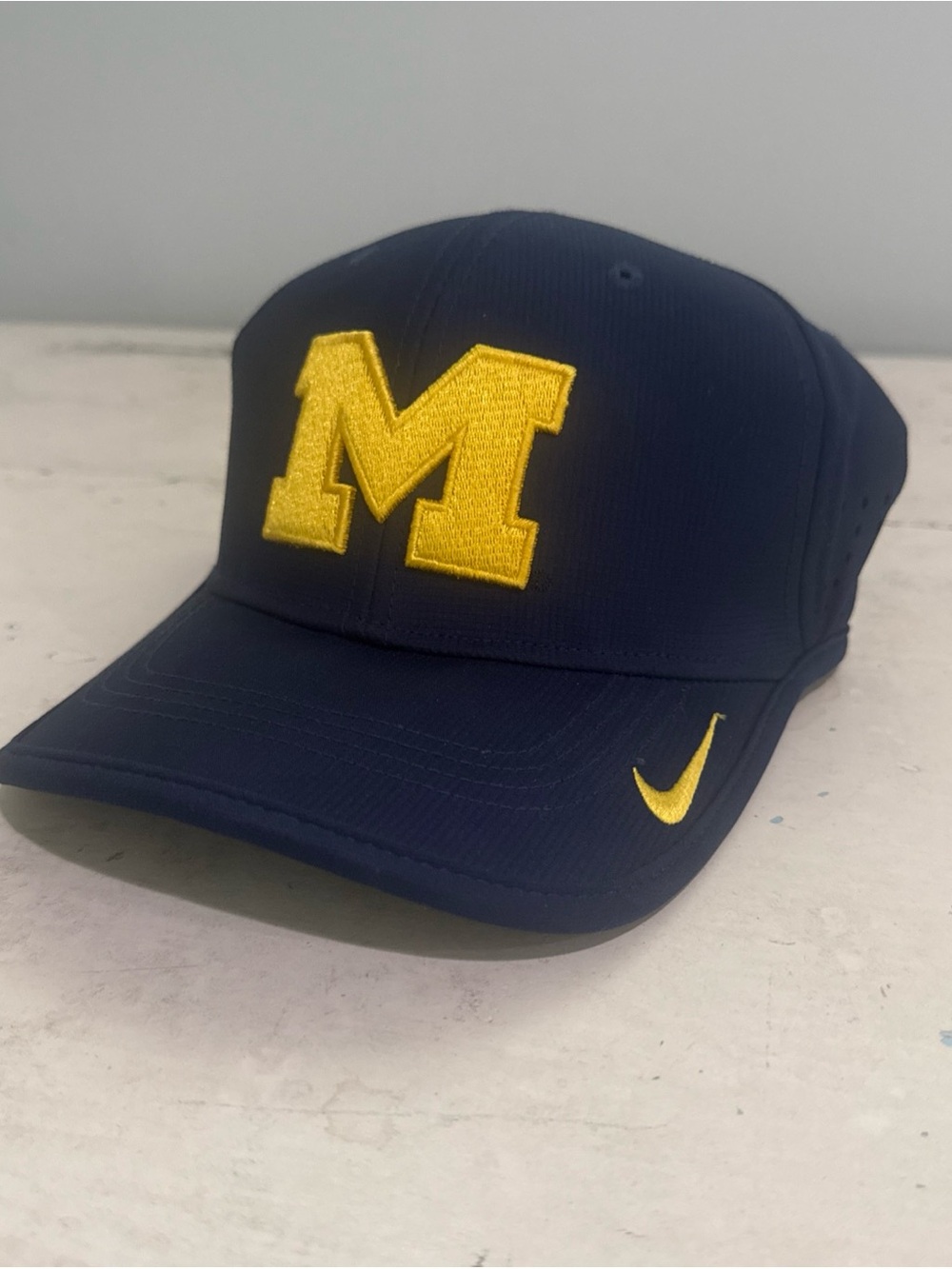 University Of Michigan Wolverines Nike Dri-Fit Logo  Truckers Cap - Adjustable